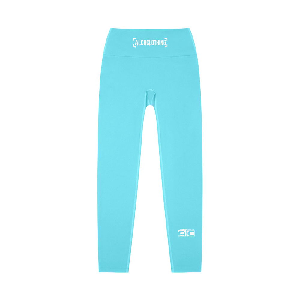 High-Waisted Yoga Leggings Lake Blue