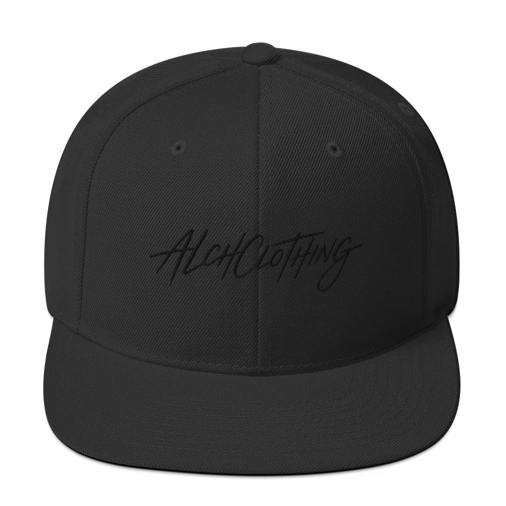 ALCH Snapback Hat Black