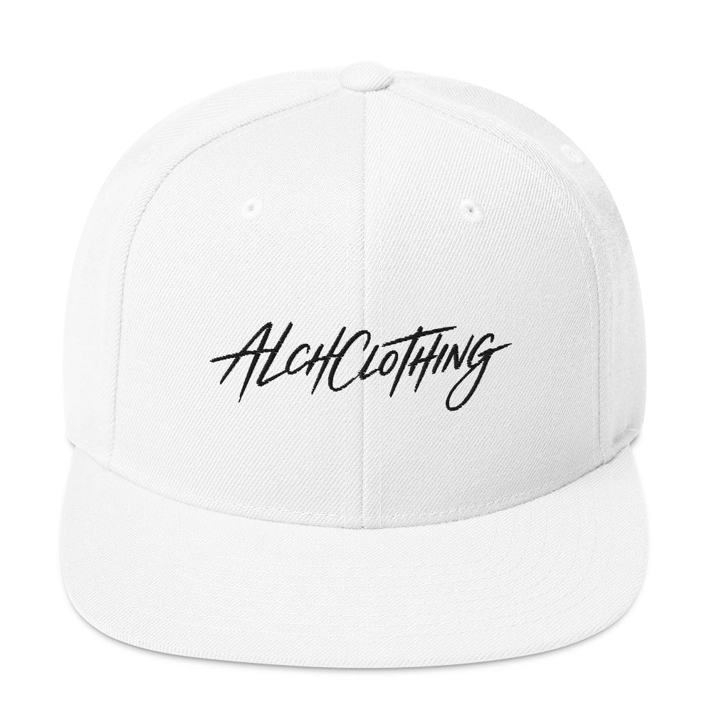 ALCH Snapback Hat White