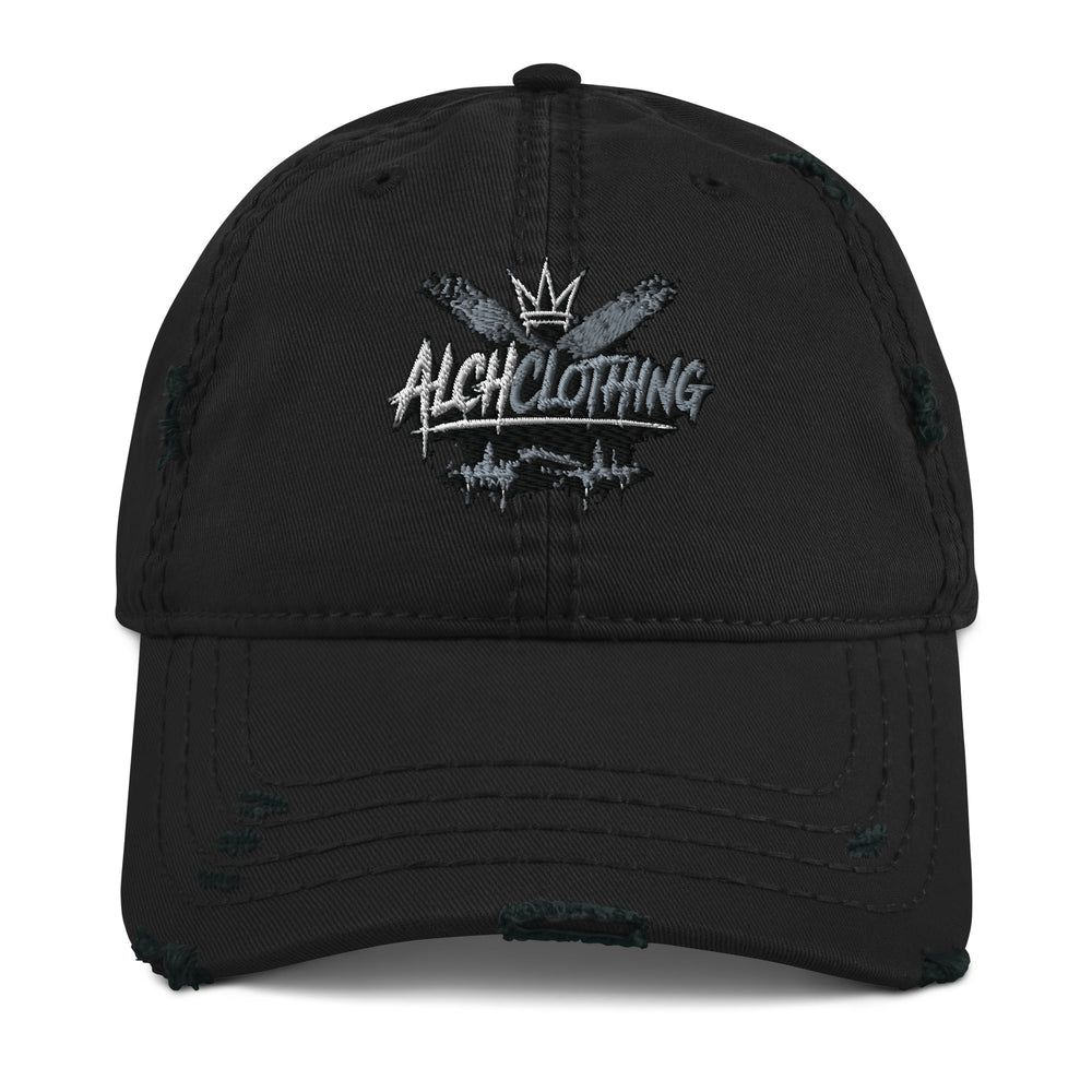 AC London Distressed Dad Hat Black