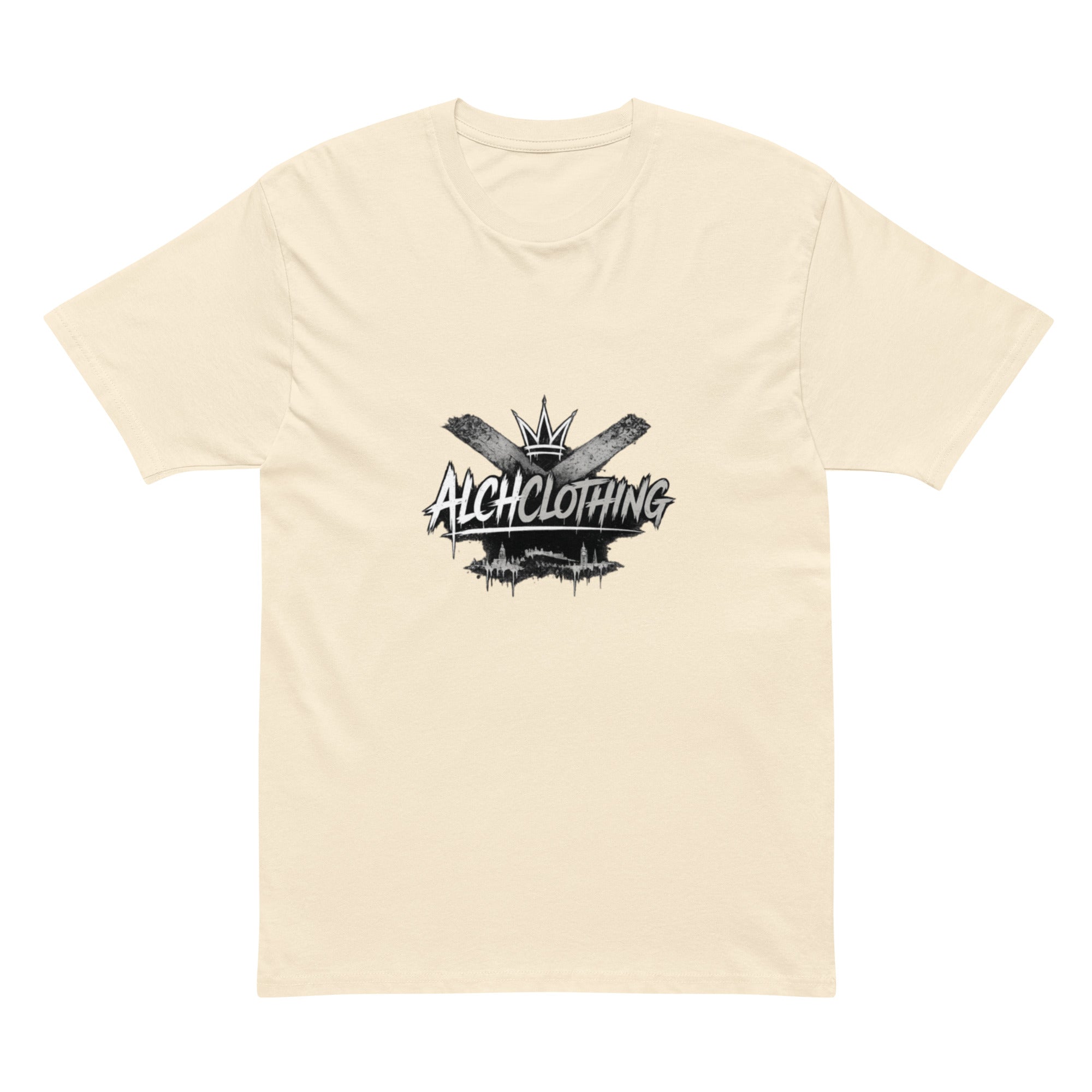 ALCH UK Cotton Heritage MC1082 I Men's Premium Short Sleeve Tee Vintage White