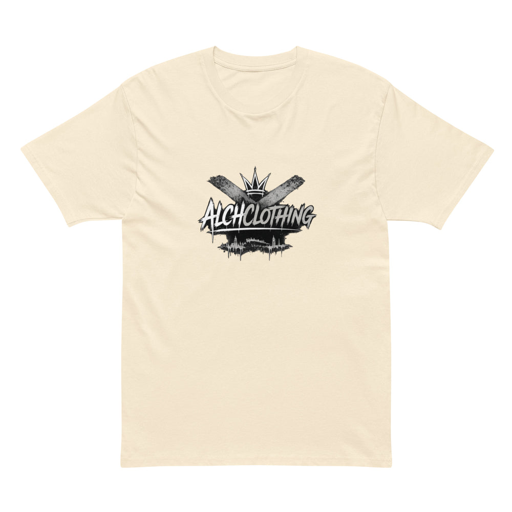 ALCH UK Cotton Heritage MC1082 I Men's Premium Short Sleeve Tee Vintage White