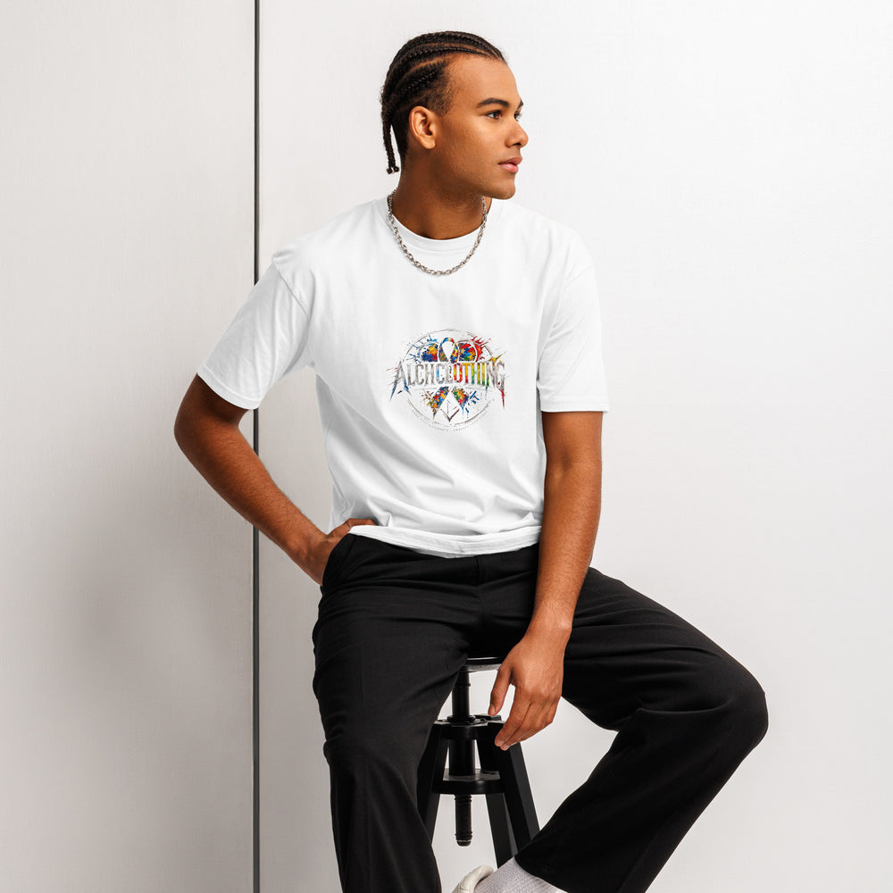 ALCHCLOTHING Cotton Heritage MC1082 I Men's Premium Short Sleeve Tee White