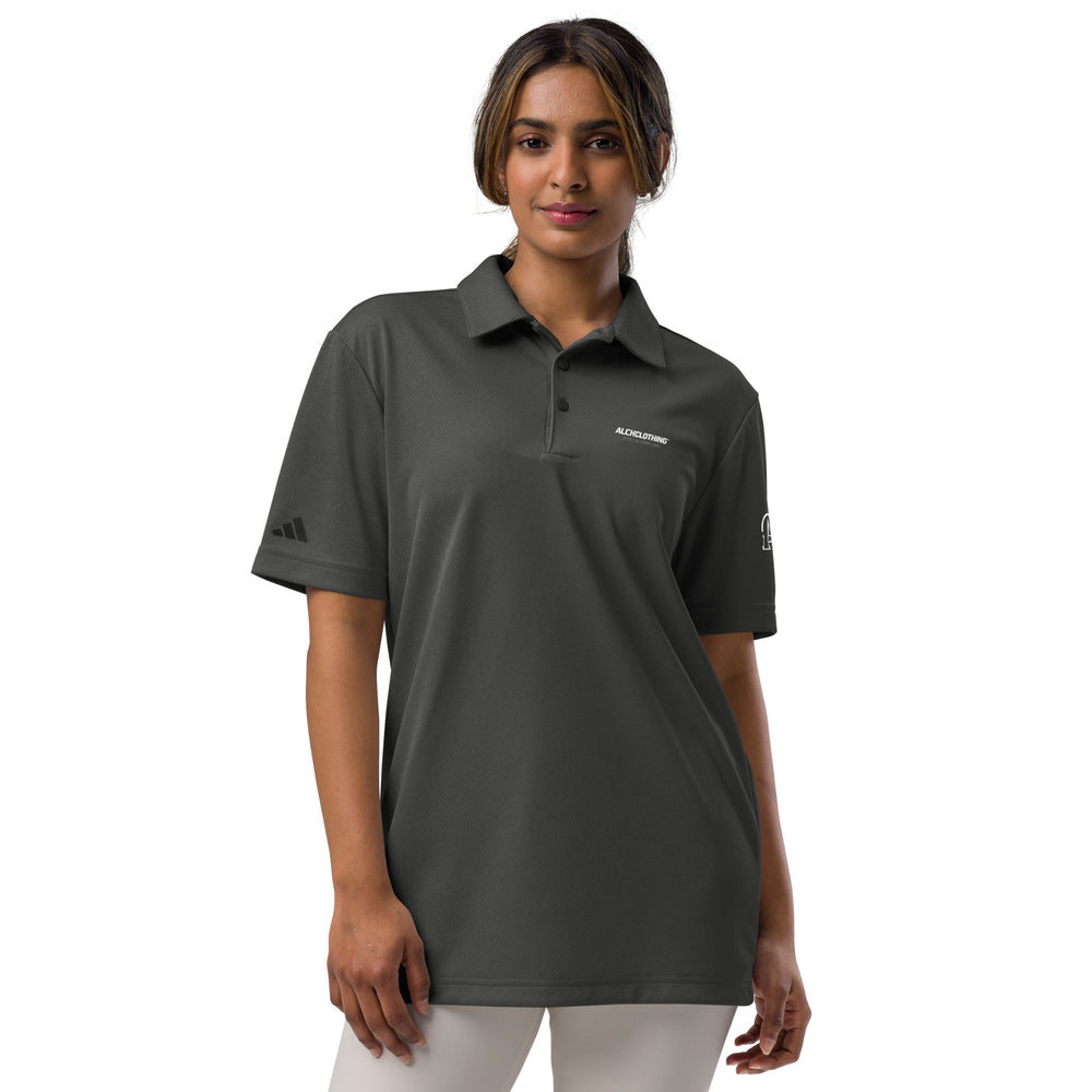 AC ALCH adidas space-dyed polo Black Melange