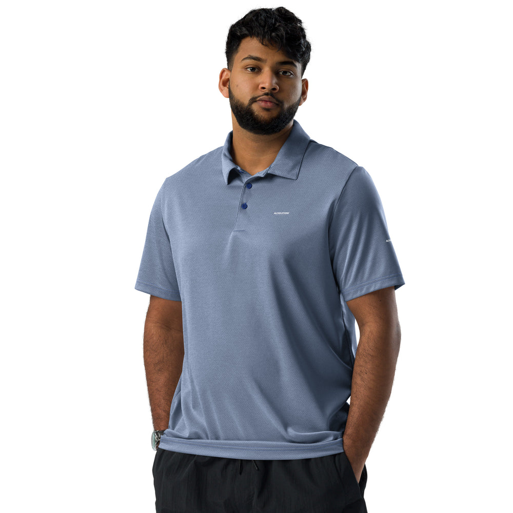 ALCH adidas space-dyed polo Collegiate Royal Melange