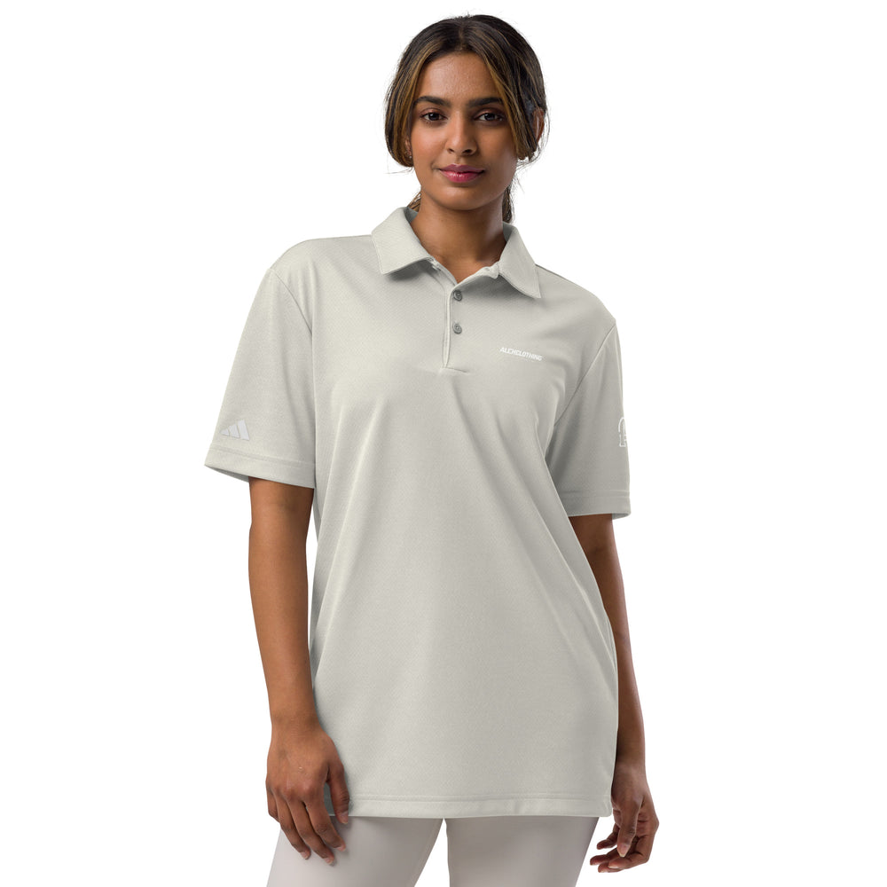 AC ALCH adidas space-dyed polo Grey One Heather