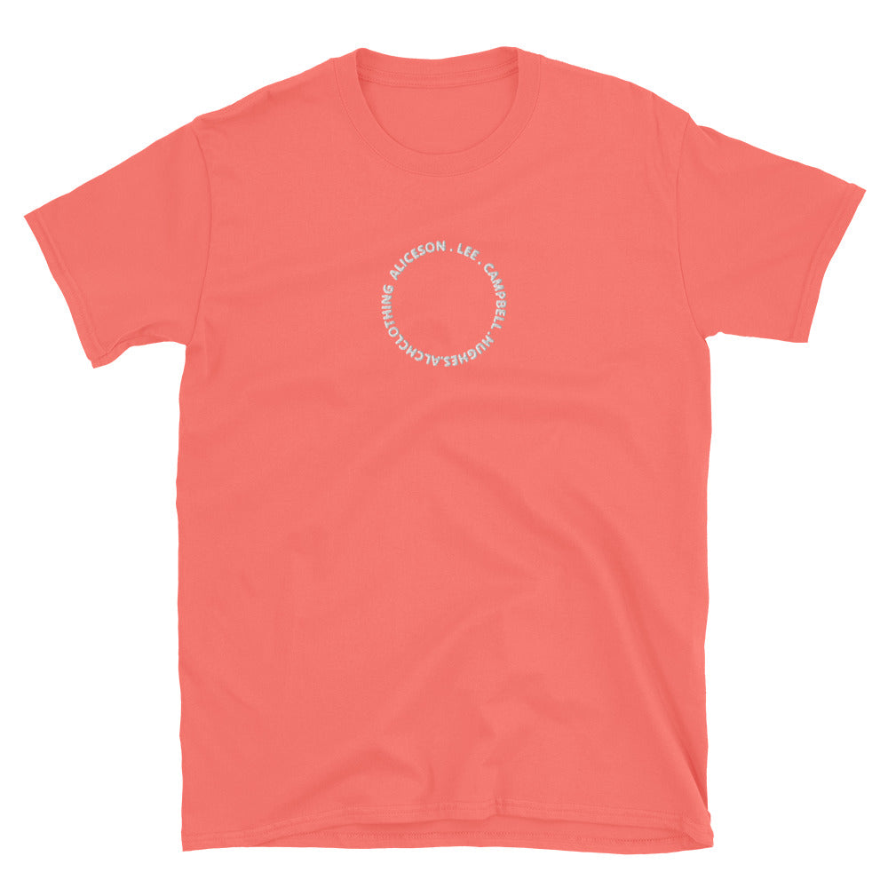 AC Aliceson & Lee Short-Sleeve Unisex T-Shirt Coral Silk