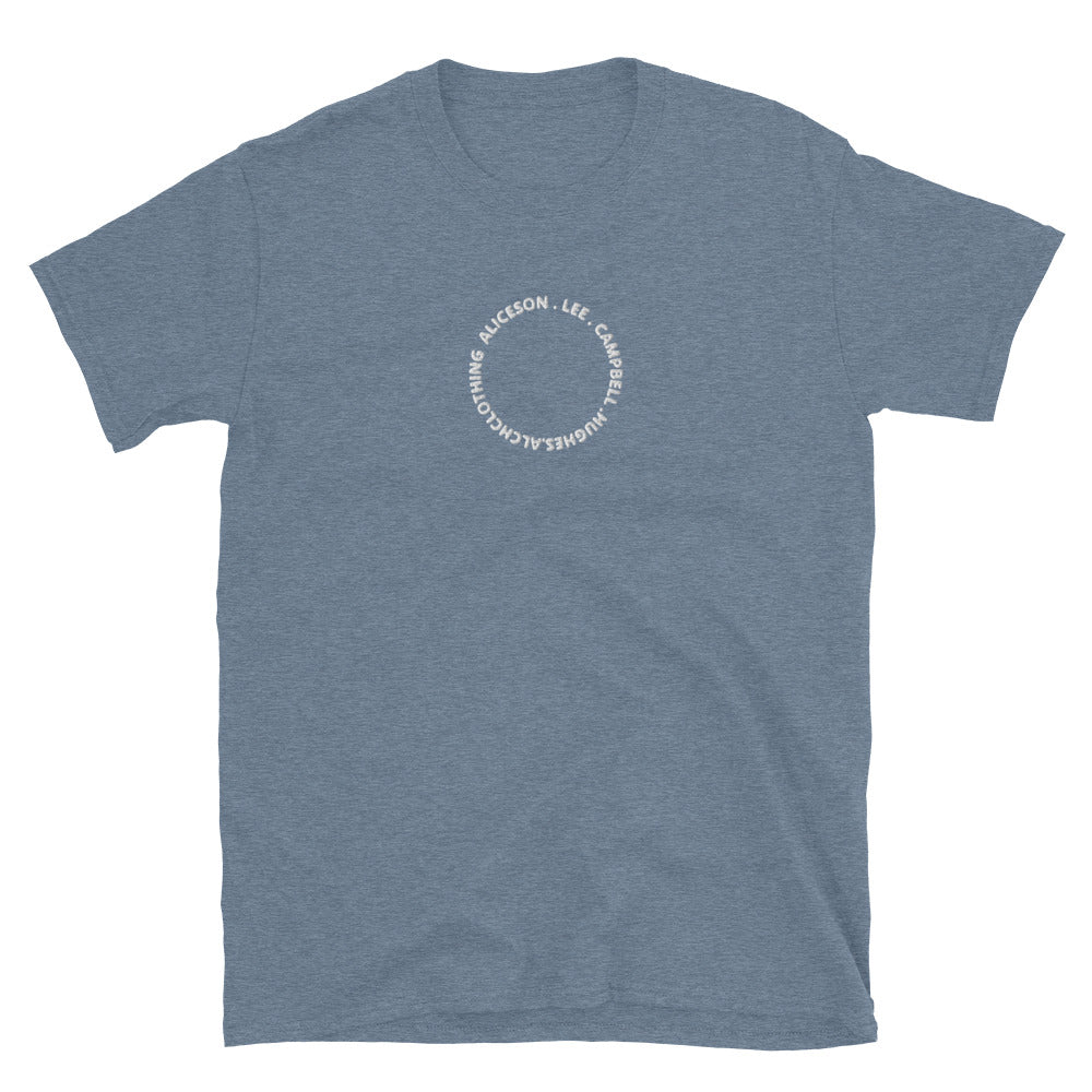 AC Aliceson & Lee Short-Sleeve Unisex T-Shirt Heather Indigo
