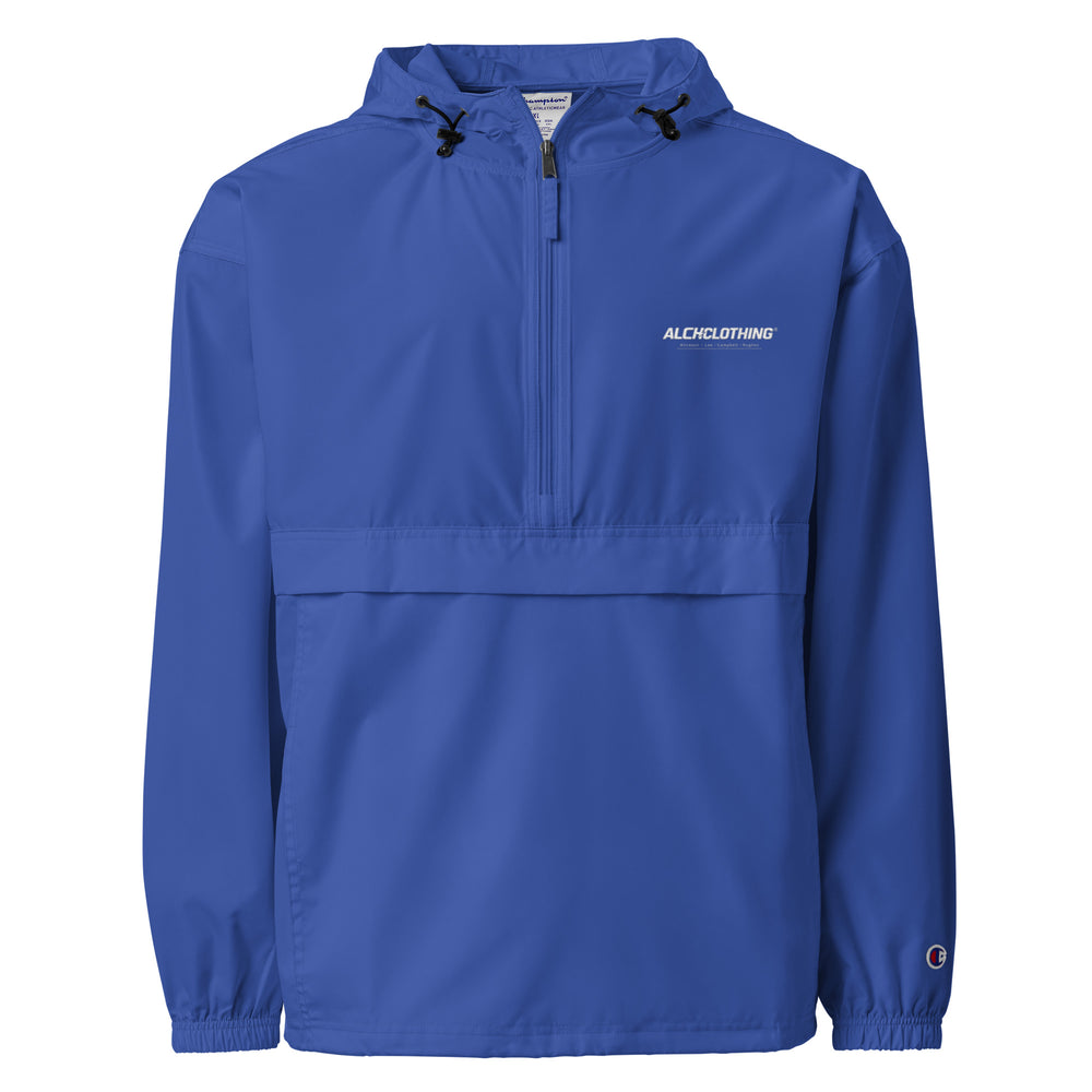 AC XX ALCH Embroidered Champion Packable Jacket Royal Blue