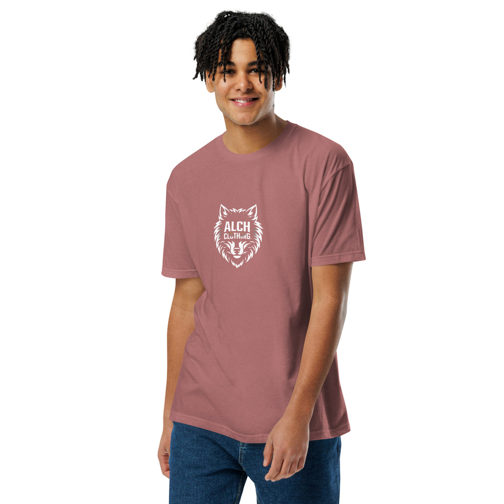 ALCHCLOTHING Wolf Fitted T-Shirt - Next Level 6210 Heather Mauve