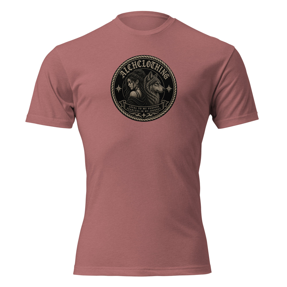 AC Loyal to my Purpose Unisex Fitted T-Shirt Heather Mauve