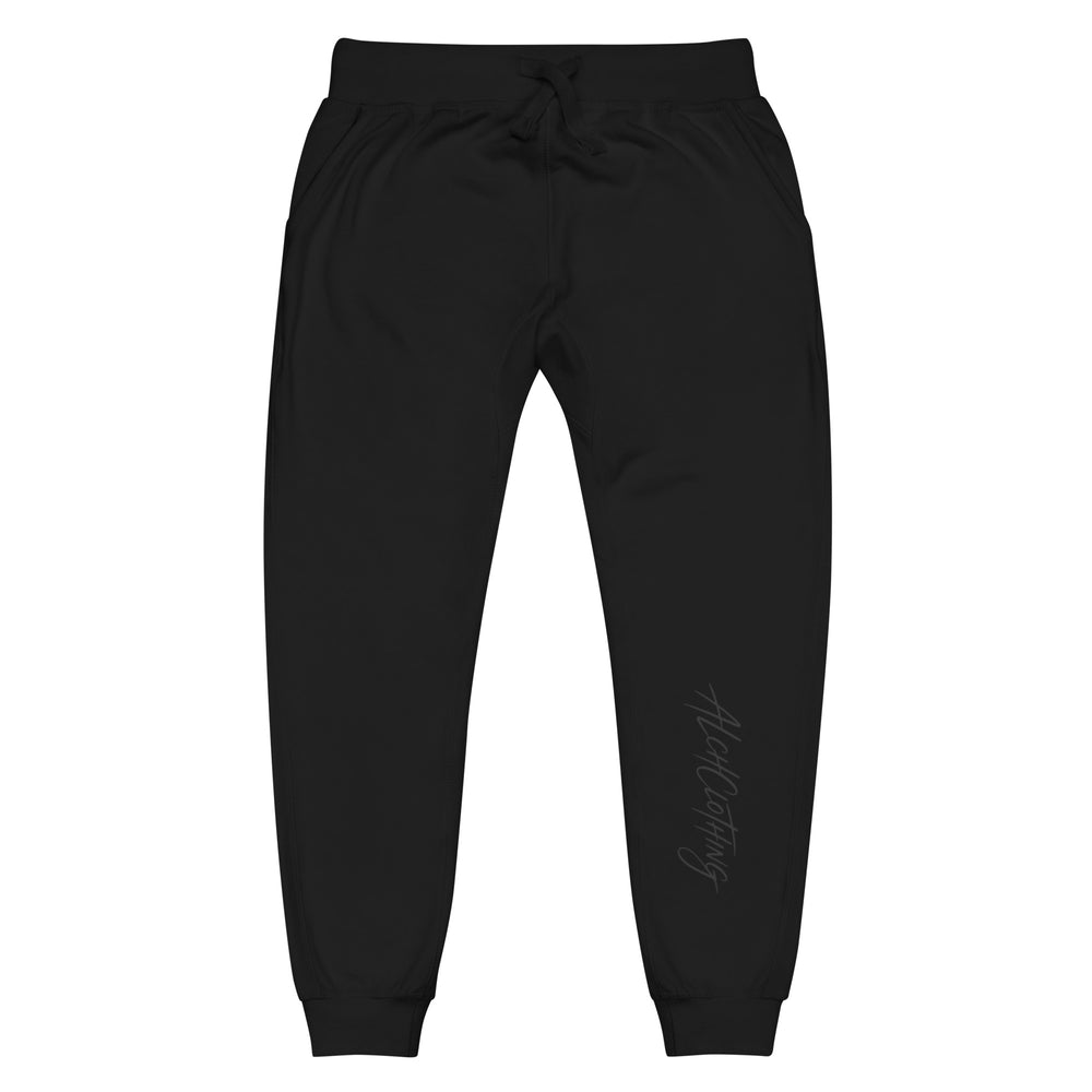 ALCHCLOTHING fleece sweatpants Black