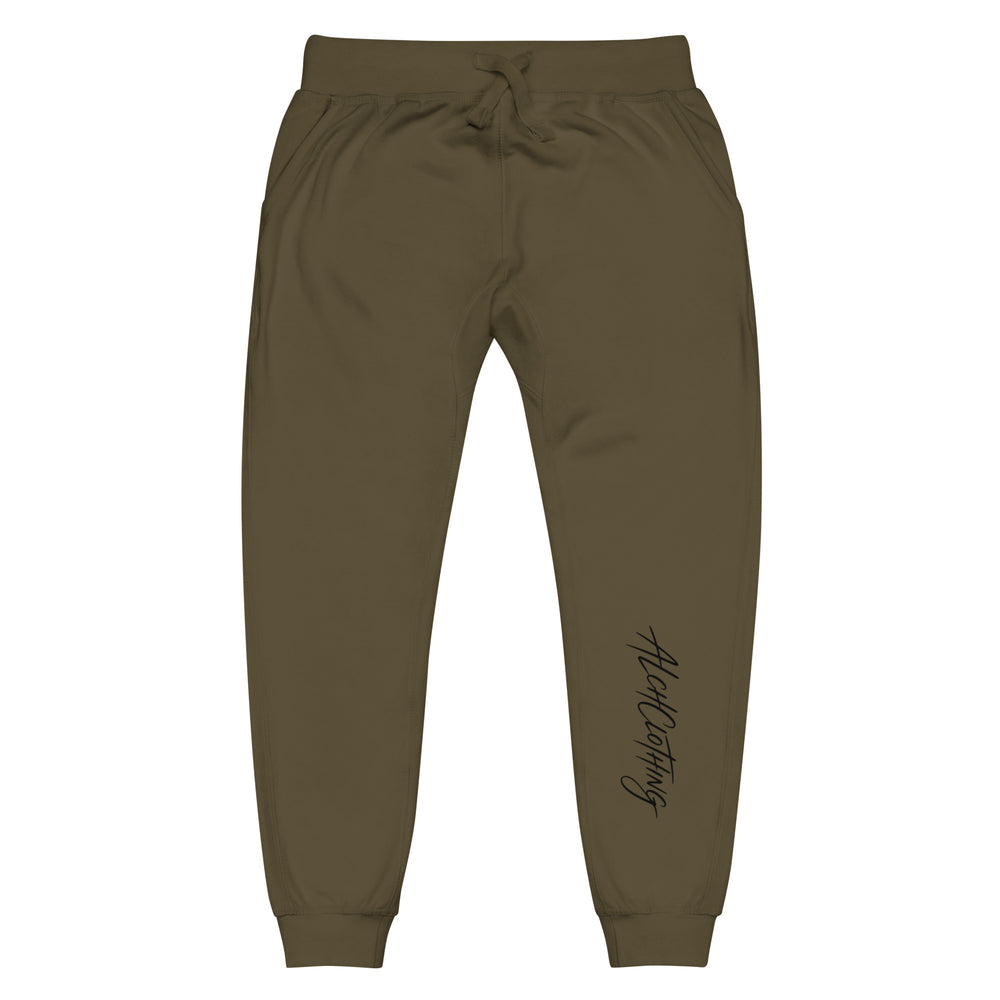 ALCHCLOTHING fleece sweatpants Military Green