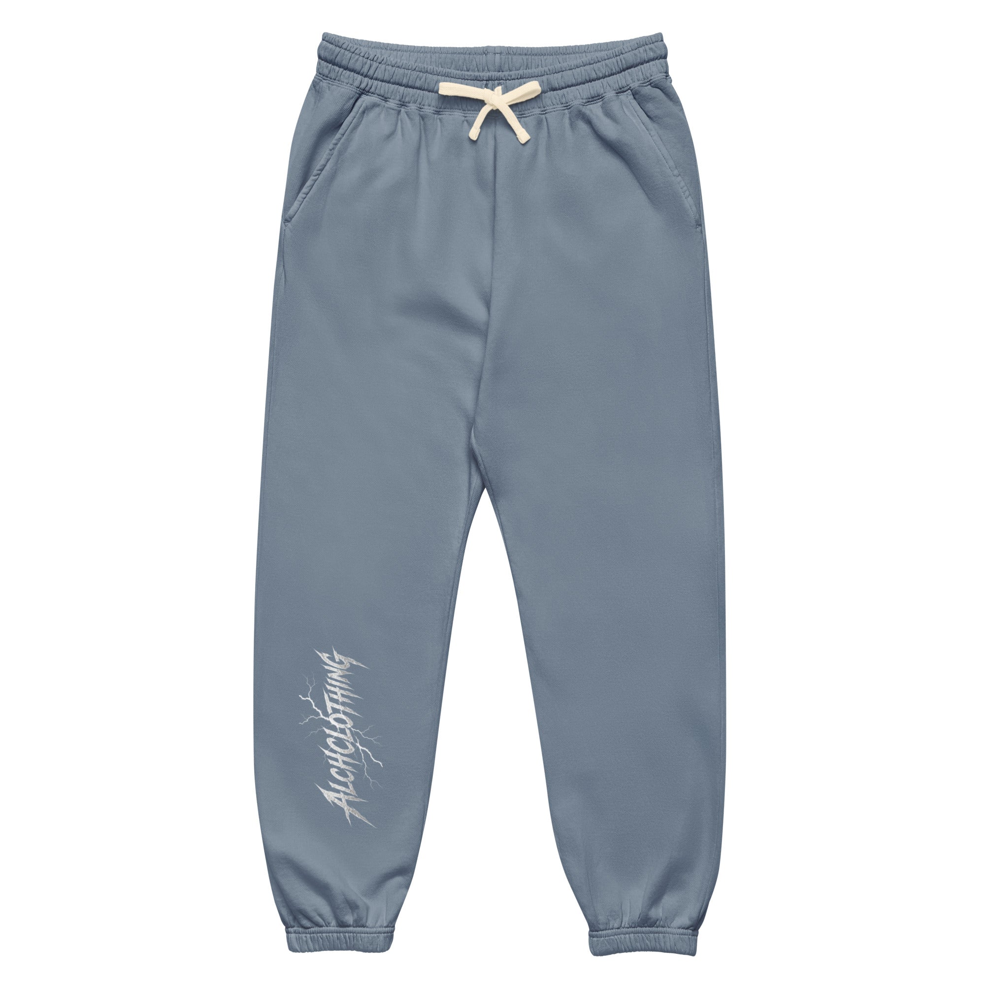Strike through AC Unisex fleece sweatpants Blue Jean