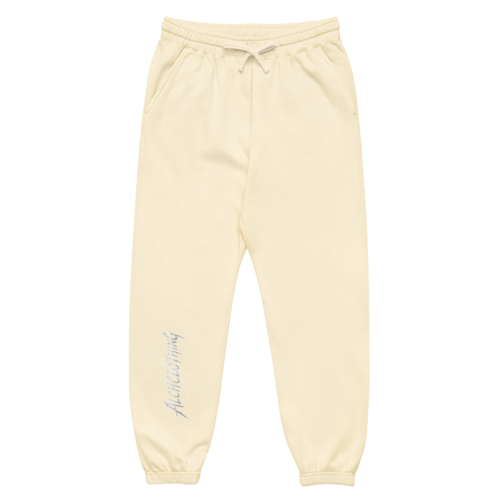Strike through AC Unisex fleece sweatpants Ivory
