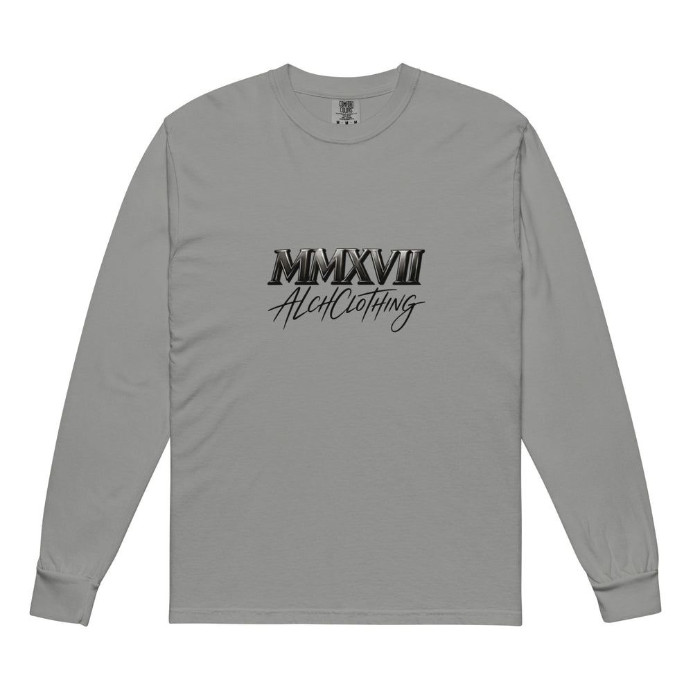 MM AC Garment-dyed heavyweight long-sleeve shirt Grey