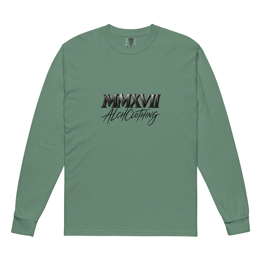 MM AC Garment-dyed heavyweight long-sleeve shirt Light Green