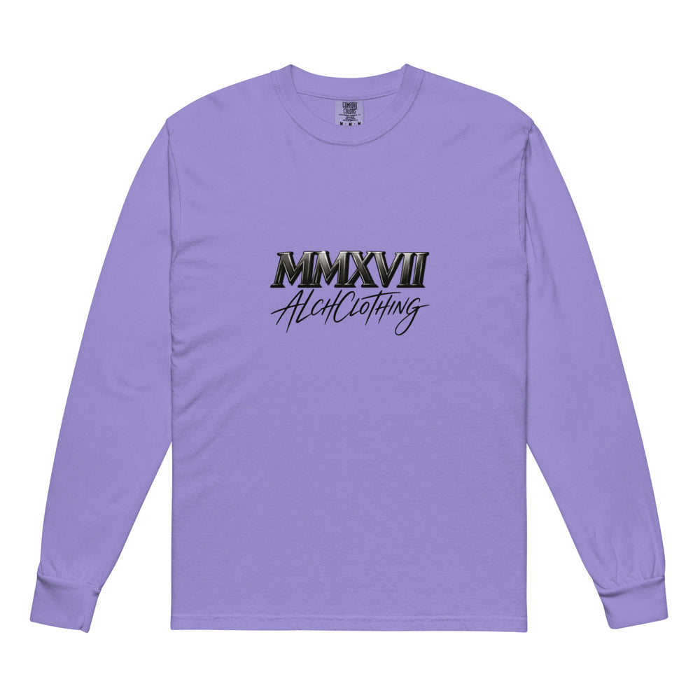 MM AC Garment-dyed heavyweight long-sleeve shirt Violet