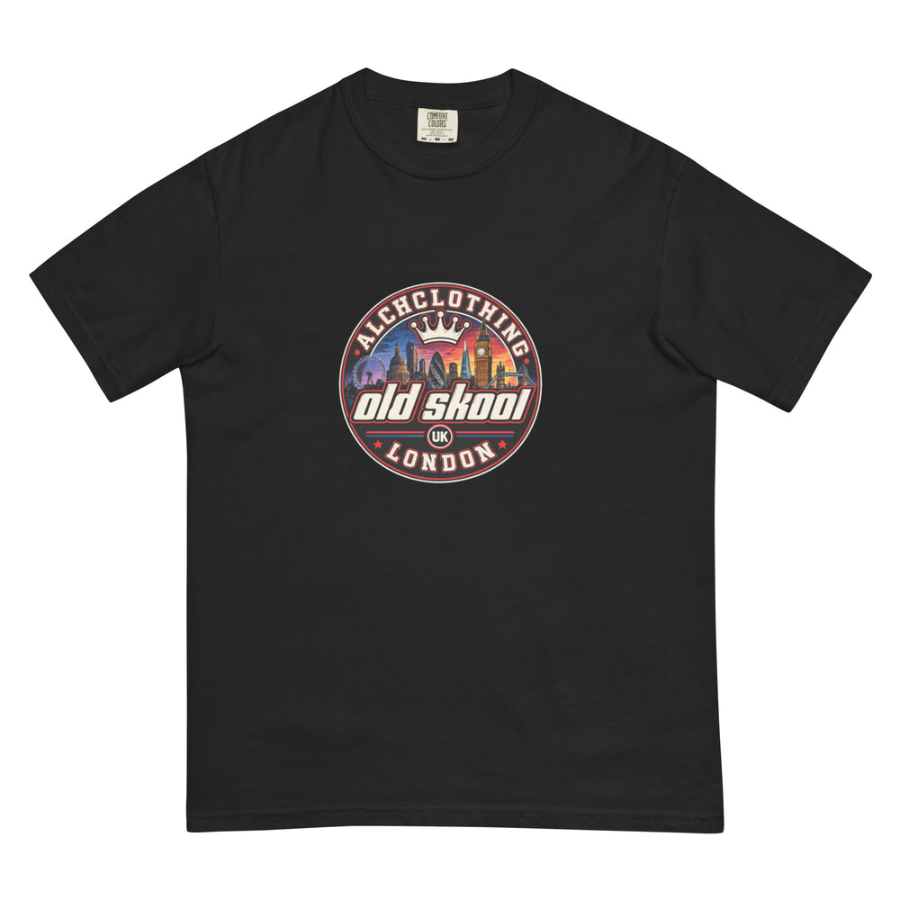 Oldskool AC garment-dyed heavyweight t-shirt Black