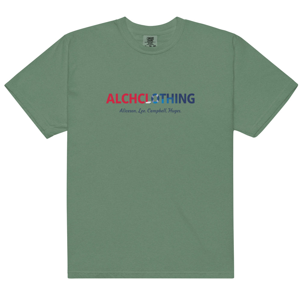 ALCH SCOT Unisex garment-dyed heavyweight t-shirt Light Green