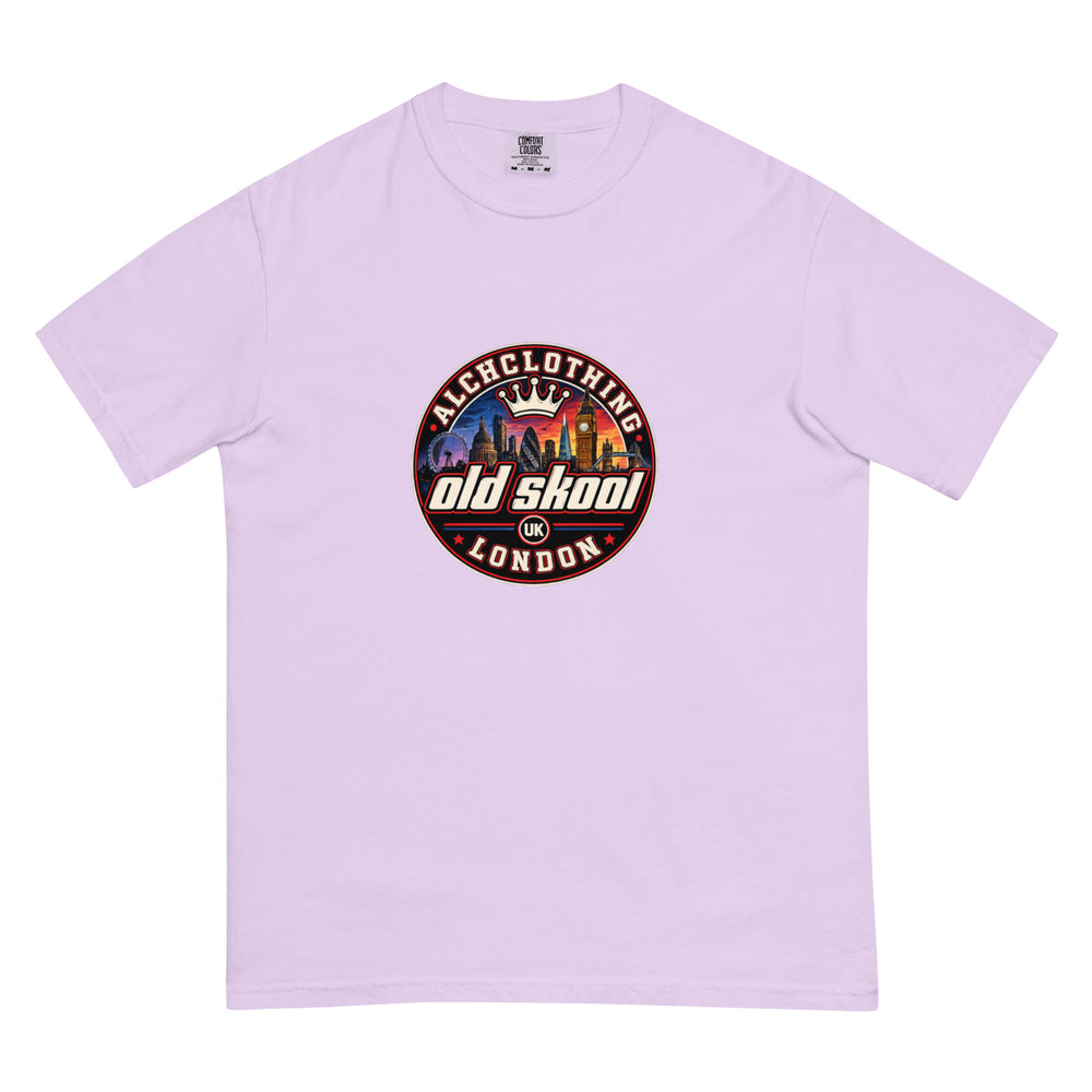 Oldskool AC garment-dyed heavyweight t-shirt Orchid