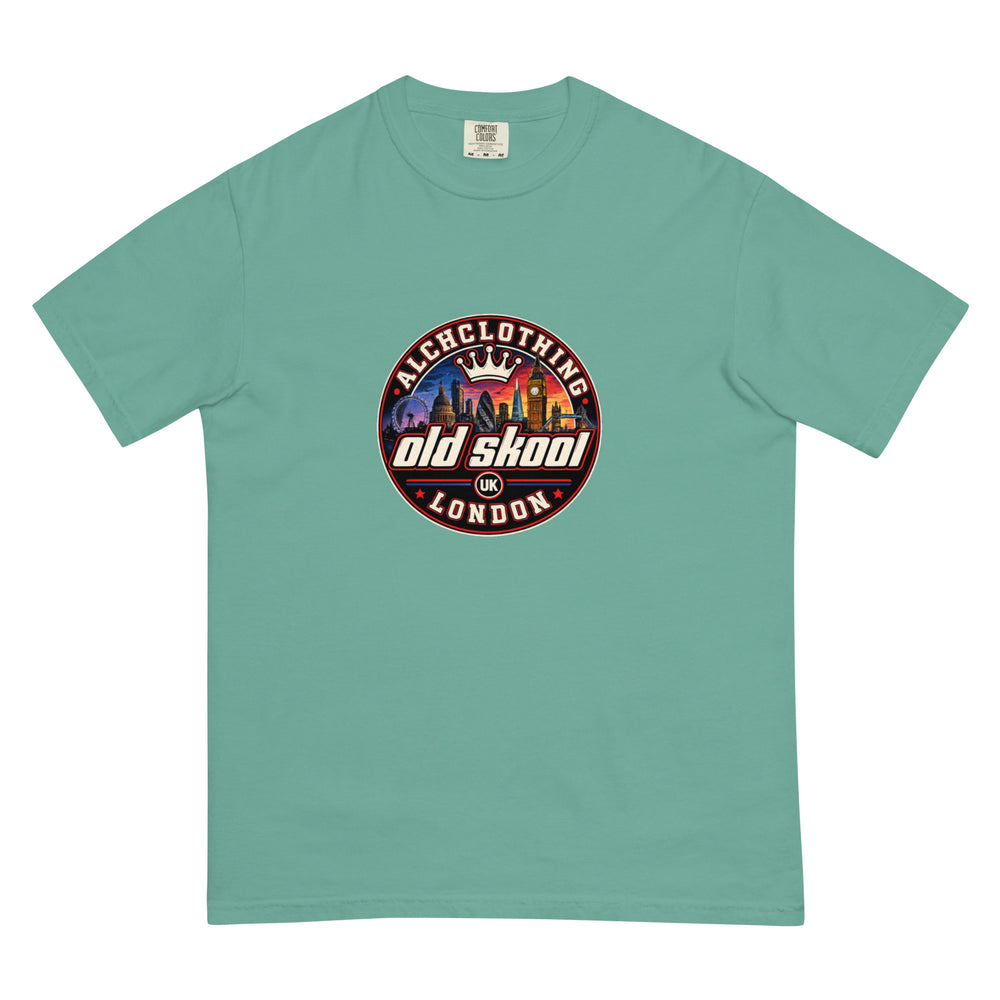 Oldskool AC garment-dyed heavyweight t-shirt Seafoam