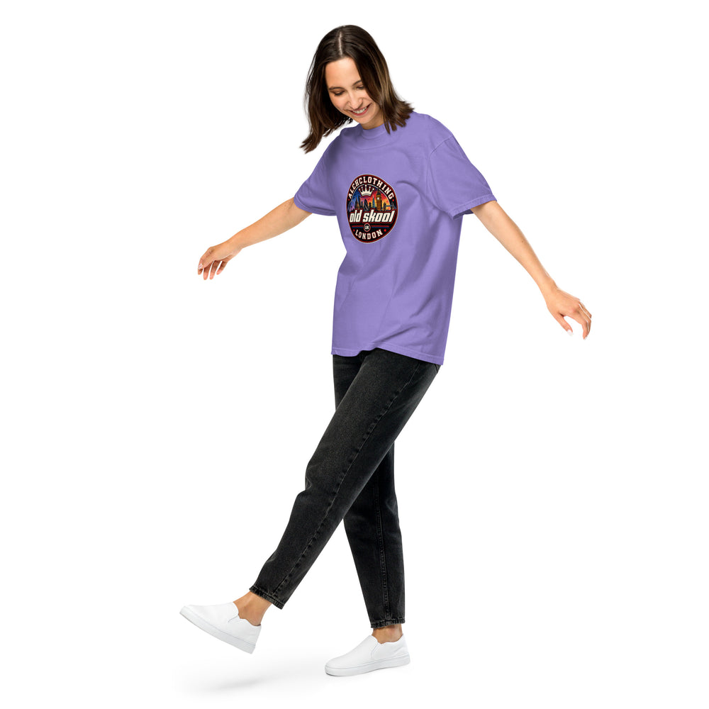 Oldskool AC garment-dyed heavyweight t-shirt Violet