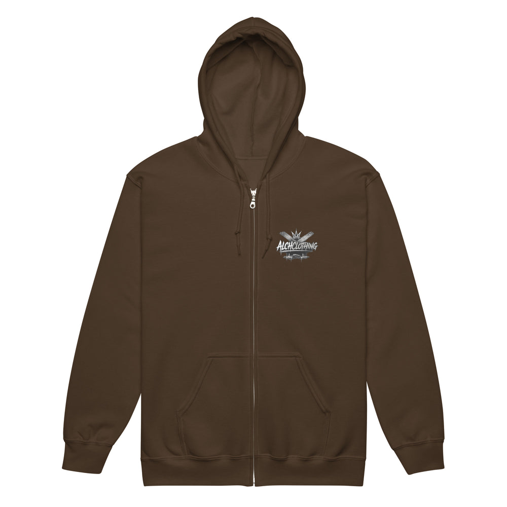 AC heavy blend zip hoodie Dark Chocolate