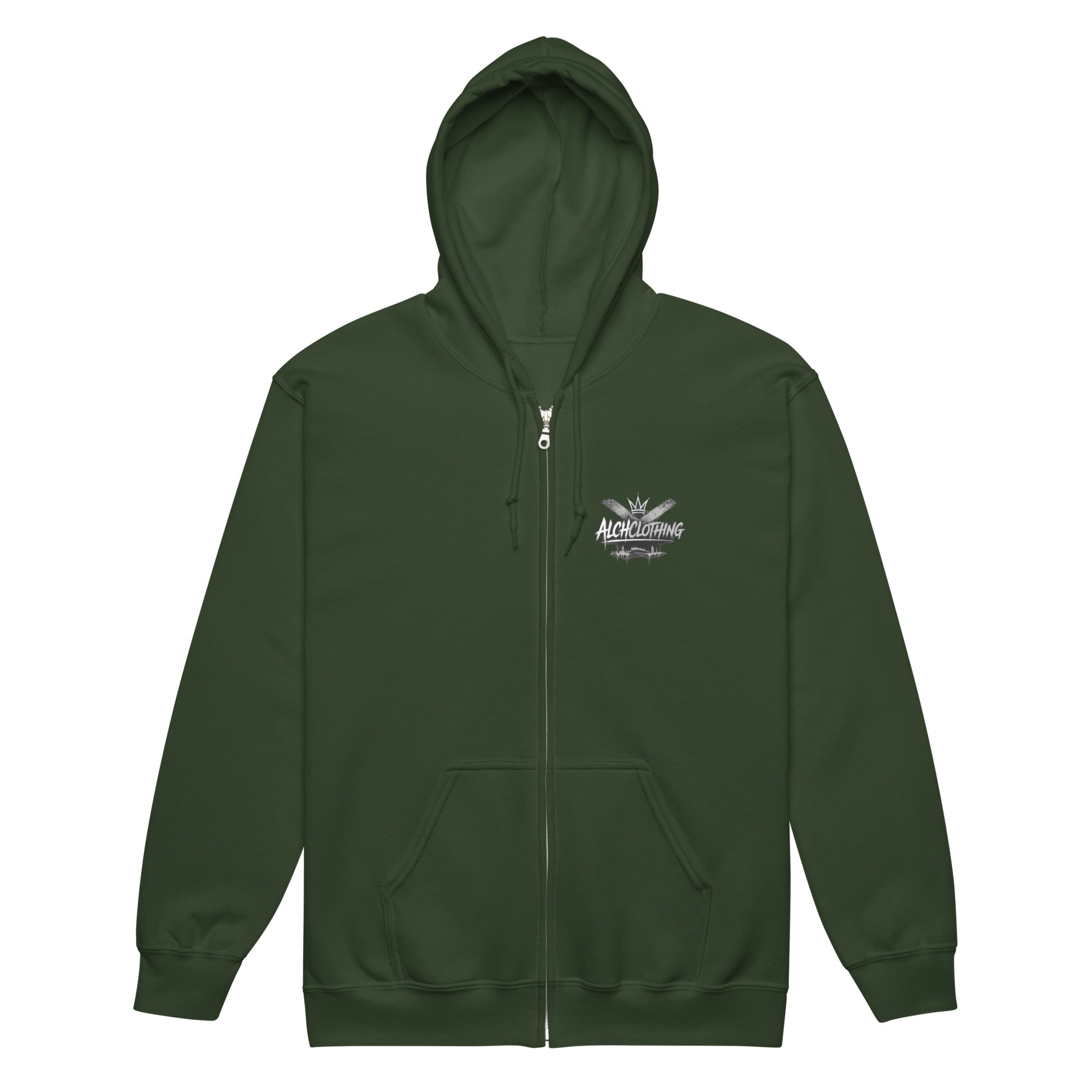 AC heavy blend zip hoodie Forest Green