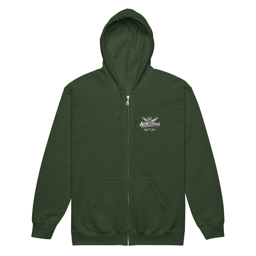 AC heavy blend zip hoodie Forest Green
