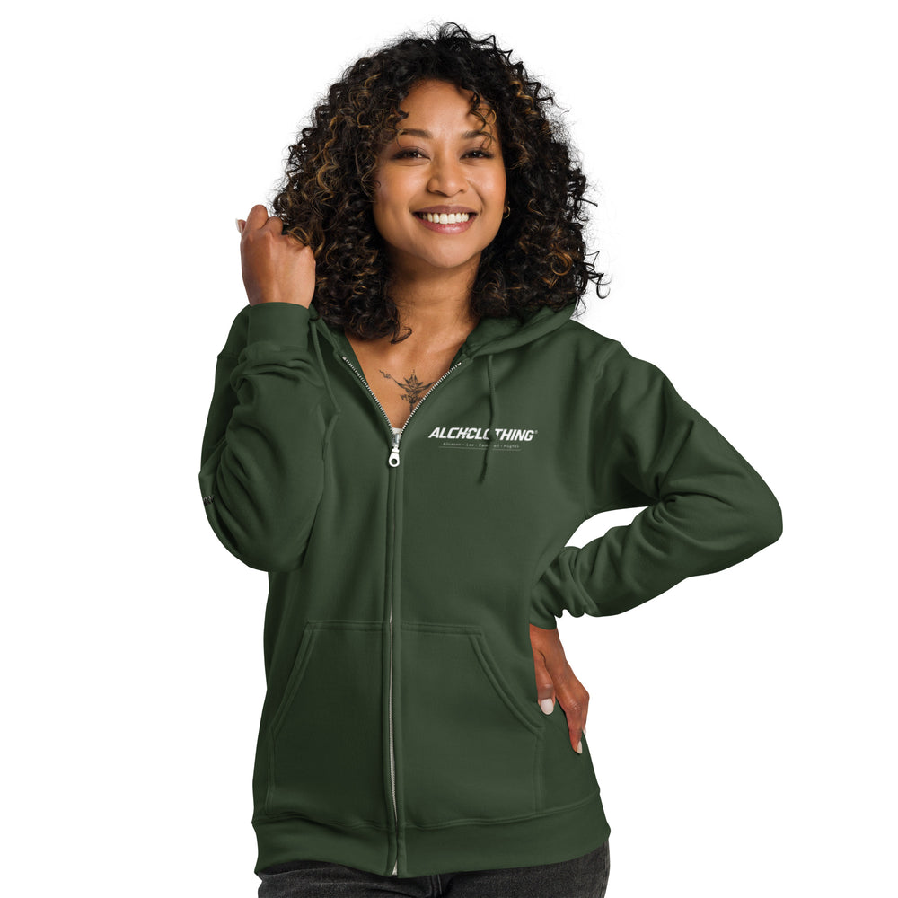 ALCHCLOTHING MM heavy blend zip hoodie Forest Green