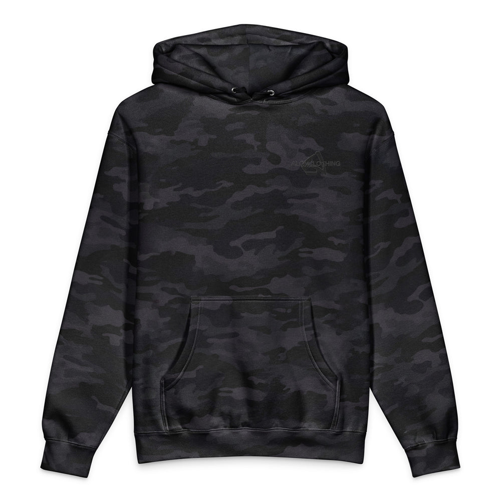 Abstract ALCH Heavyweight Hooded Sweatshirt Black Camo