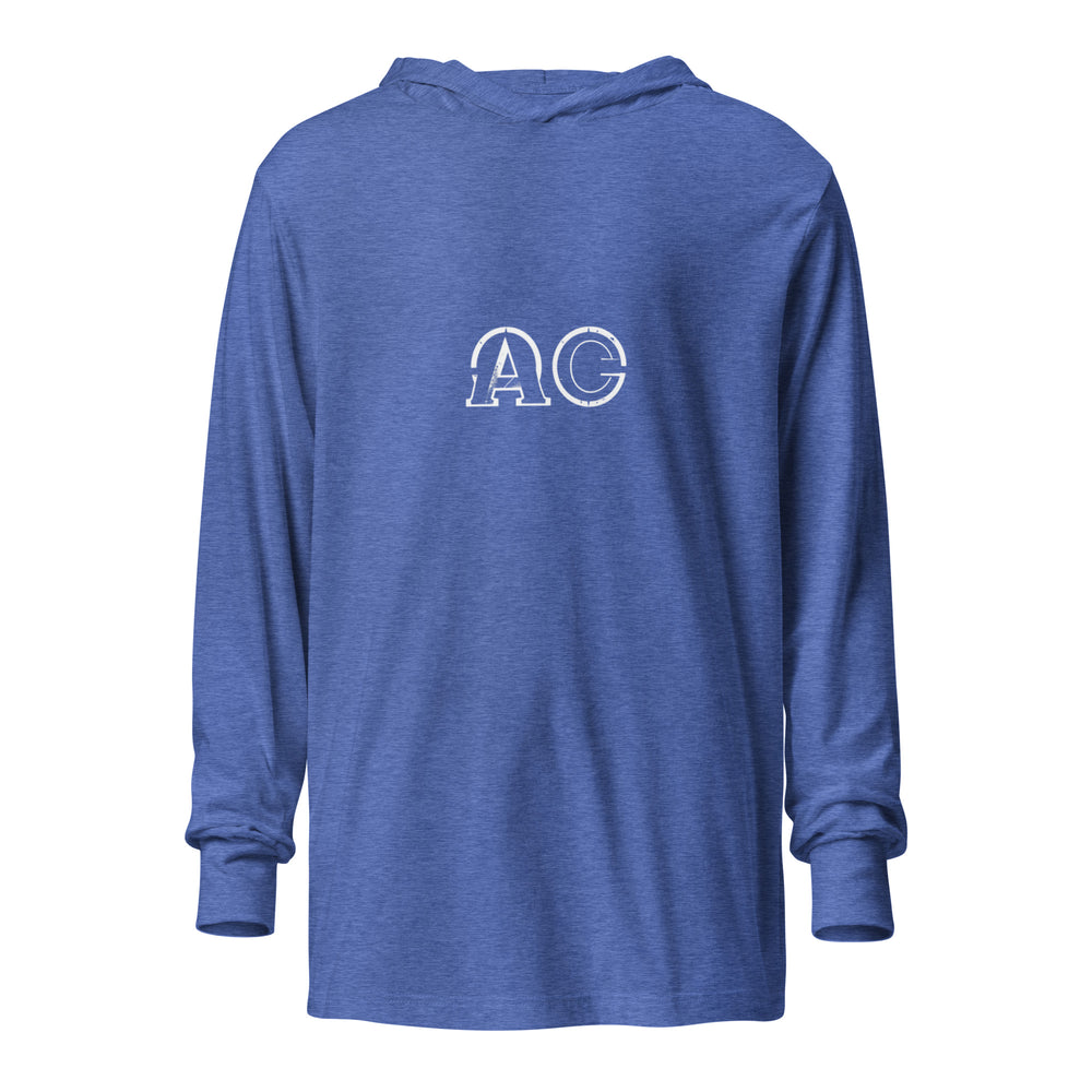 AC Hooded long-sleeve tee Heather True Royal