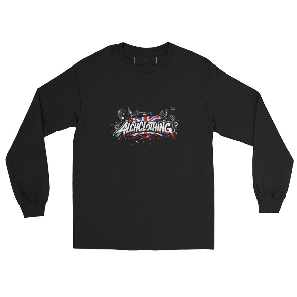 UK ALCH Men’s Long Sleeve Shirt Black
