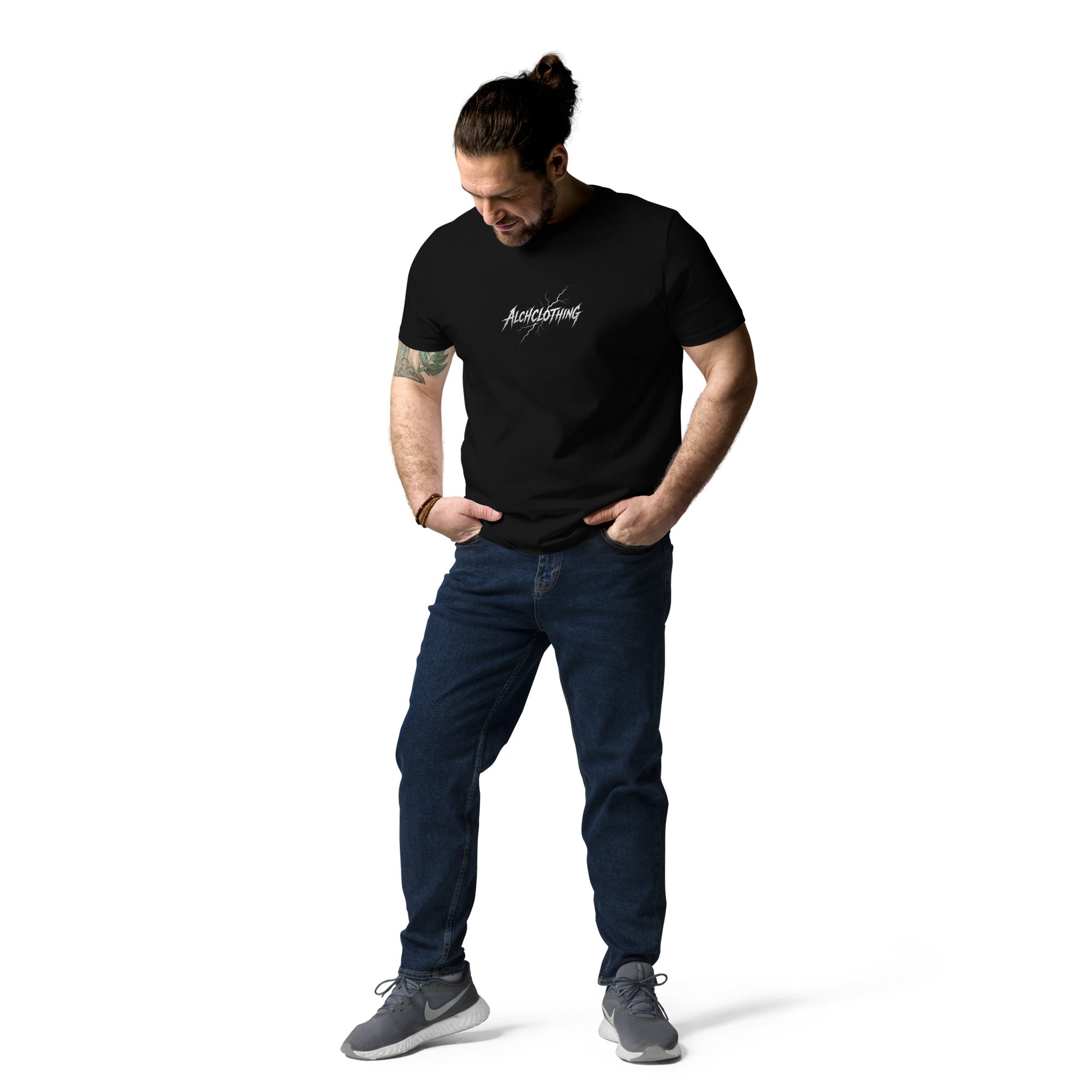 Strike through AC Organic Cotton T-Shirt Black