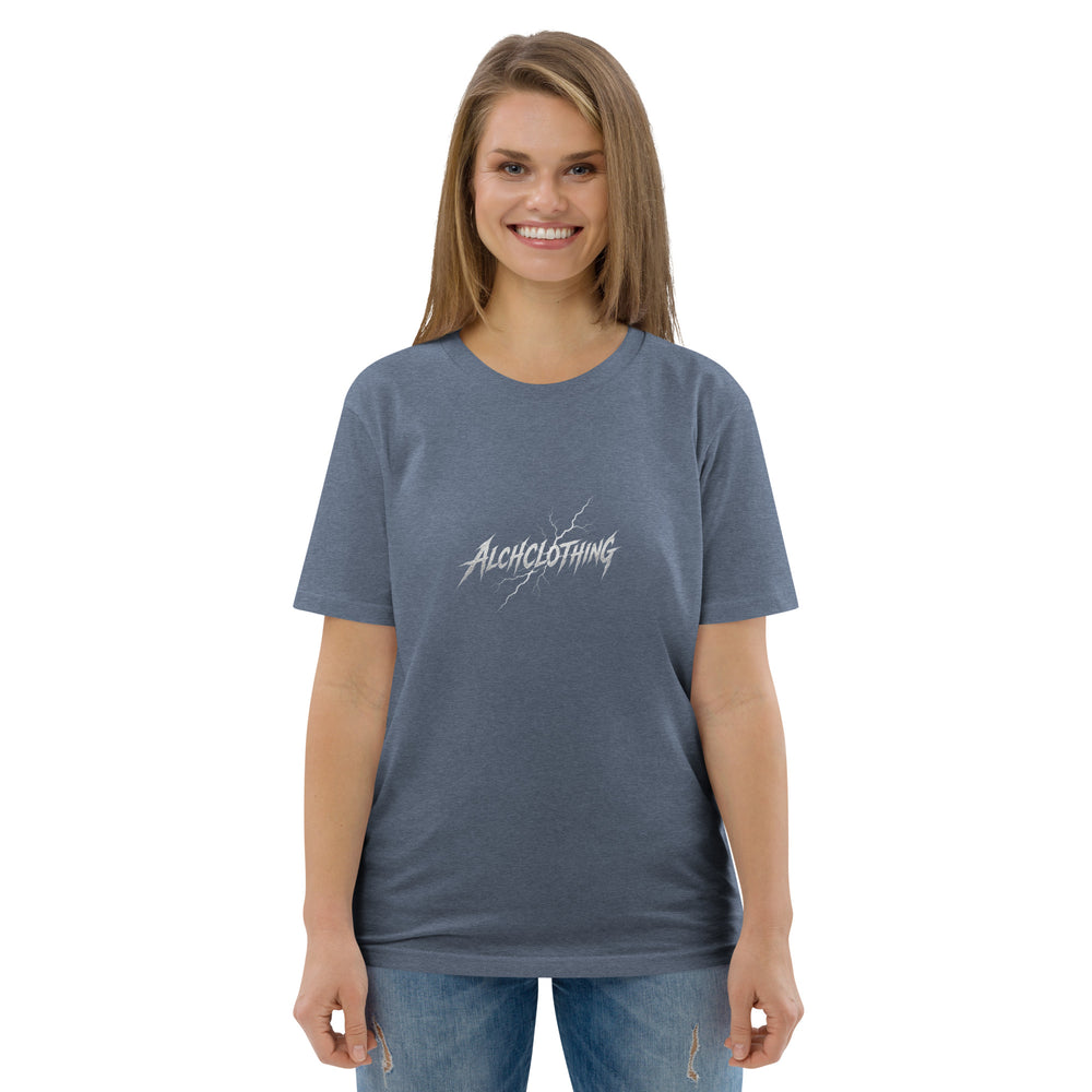 Strike through AC Organic Cotton T-Shirt Dark Heather Blue