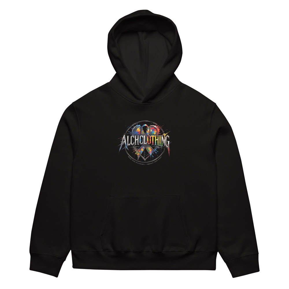 AC ALCHCLOTHING Oversized heavyweight hoodie Black