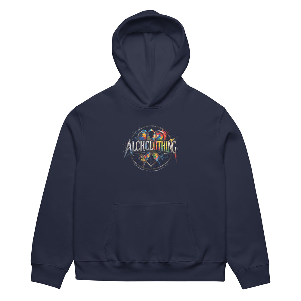 AC ALCHCLOTHING Oversized heavyweight hoodie Navy