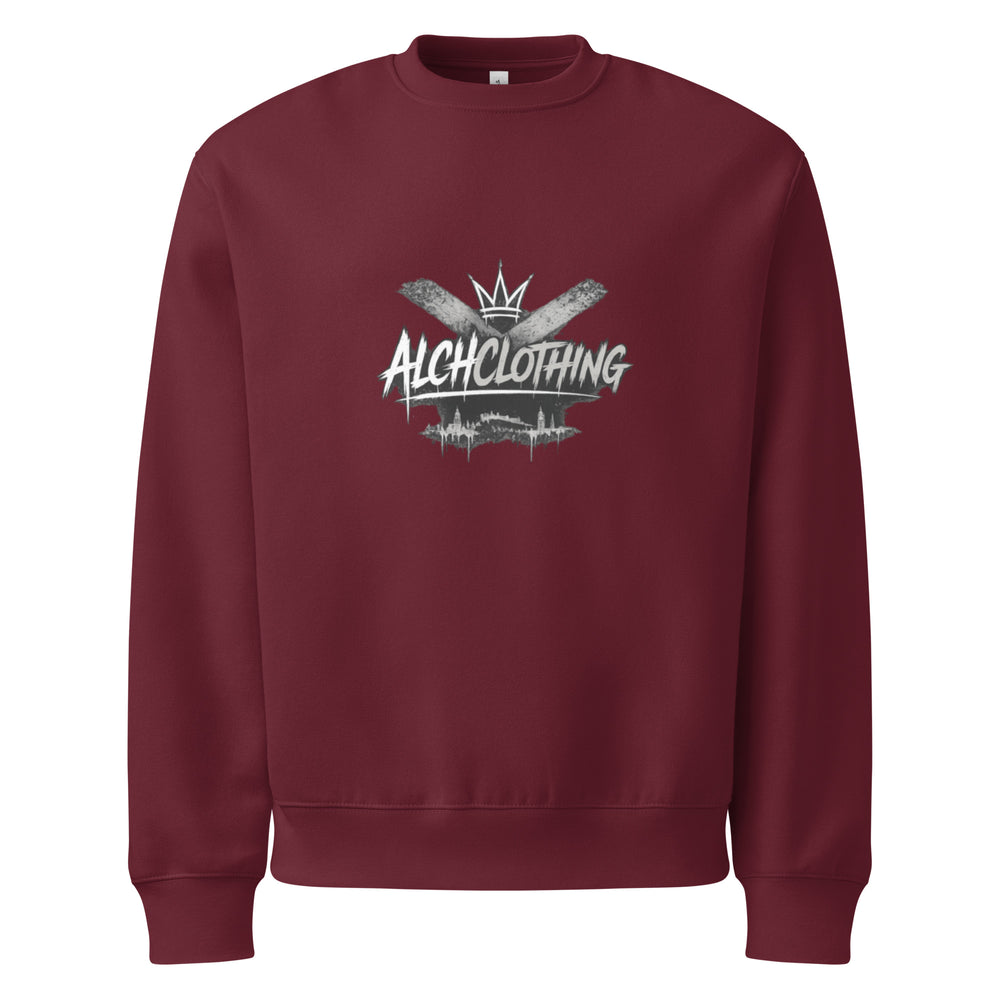 AC LDN Oversized heavyweight sweatshirt Maroon