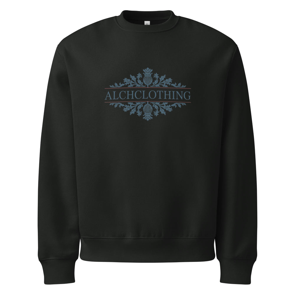 ALCH Floral Oversized heavyweight Jumper Vintage Black