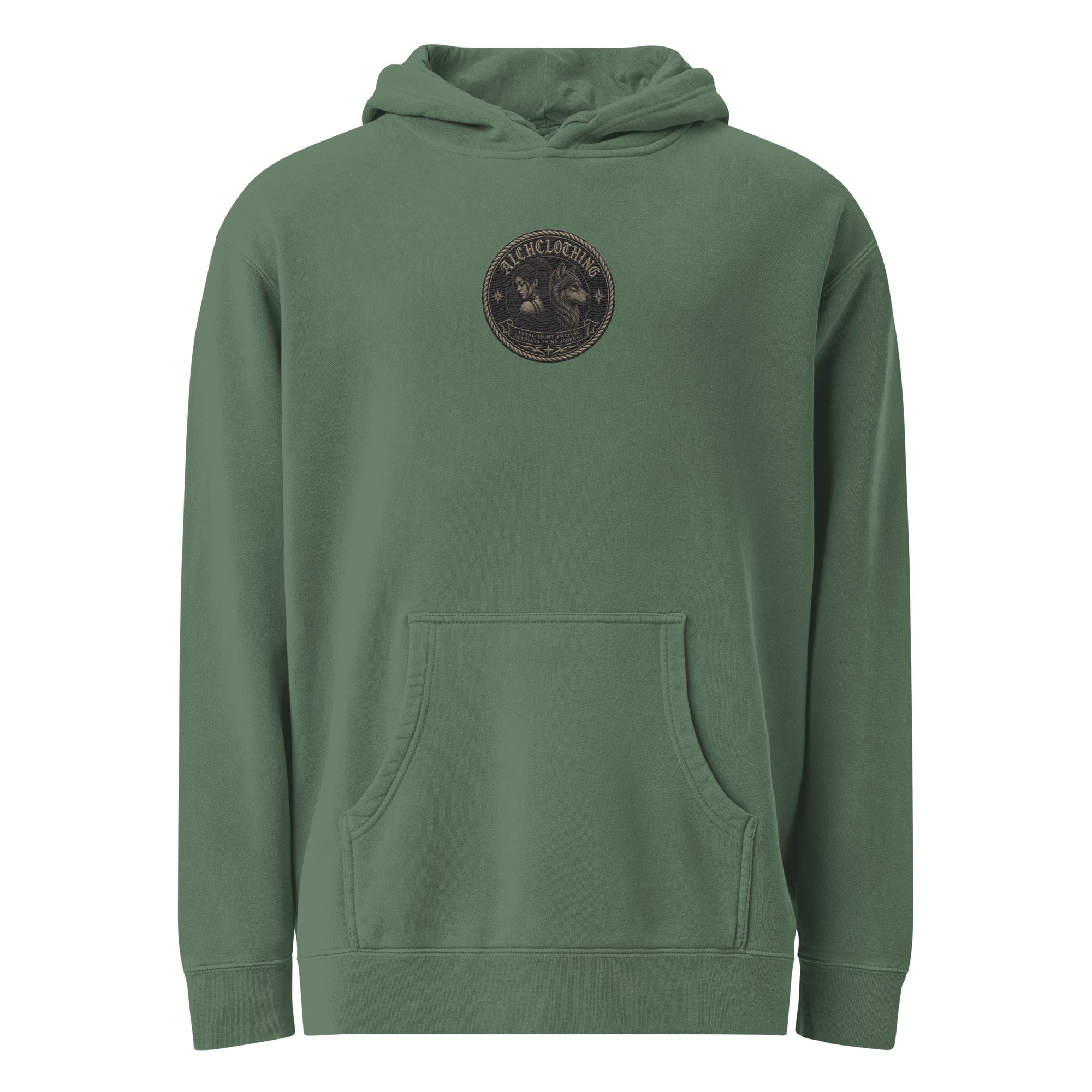 AC Loyal to my Purpose pigment-dyed hoodie Pigment Alpine Green