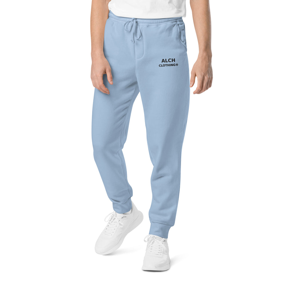ALCHCLOTHING pigment-dyed sweatpants Pigment Light Blue