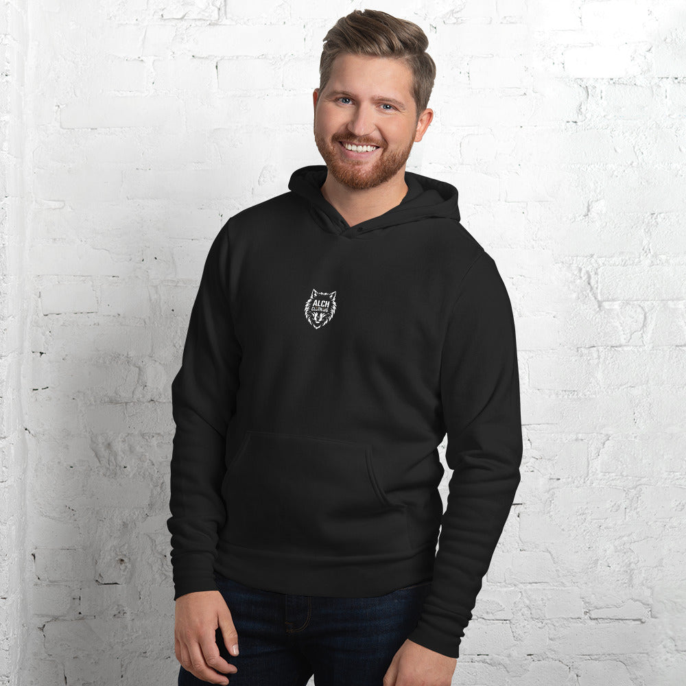 ALCHCLOTHING Wolf hoodie Black