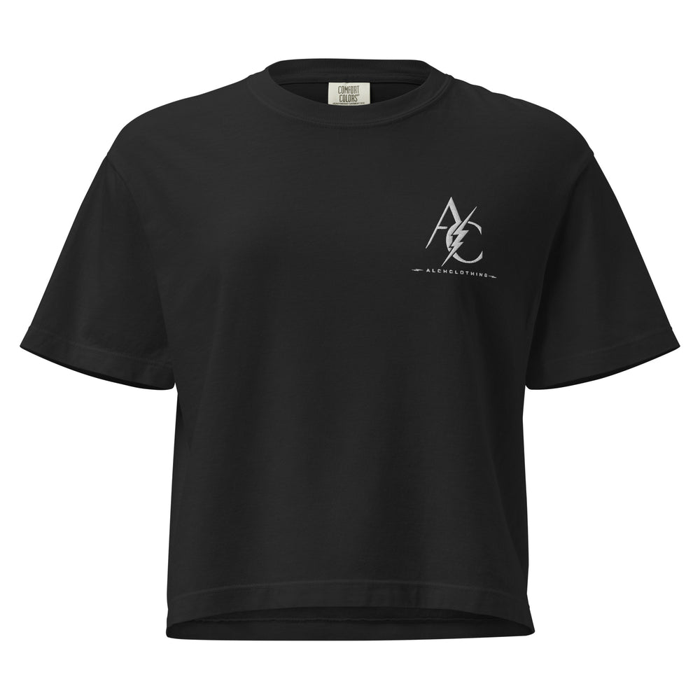 AC Women’s heavyweight boxy tee Black