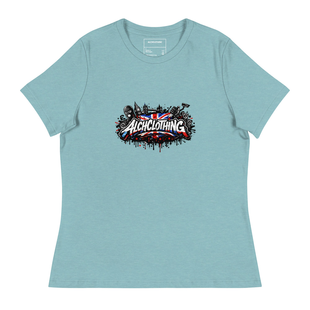 AC London Women's Relaxed T-Shirt Heather Blue Lagoon