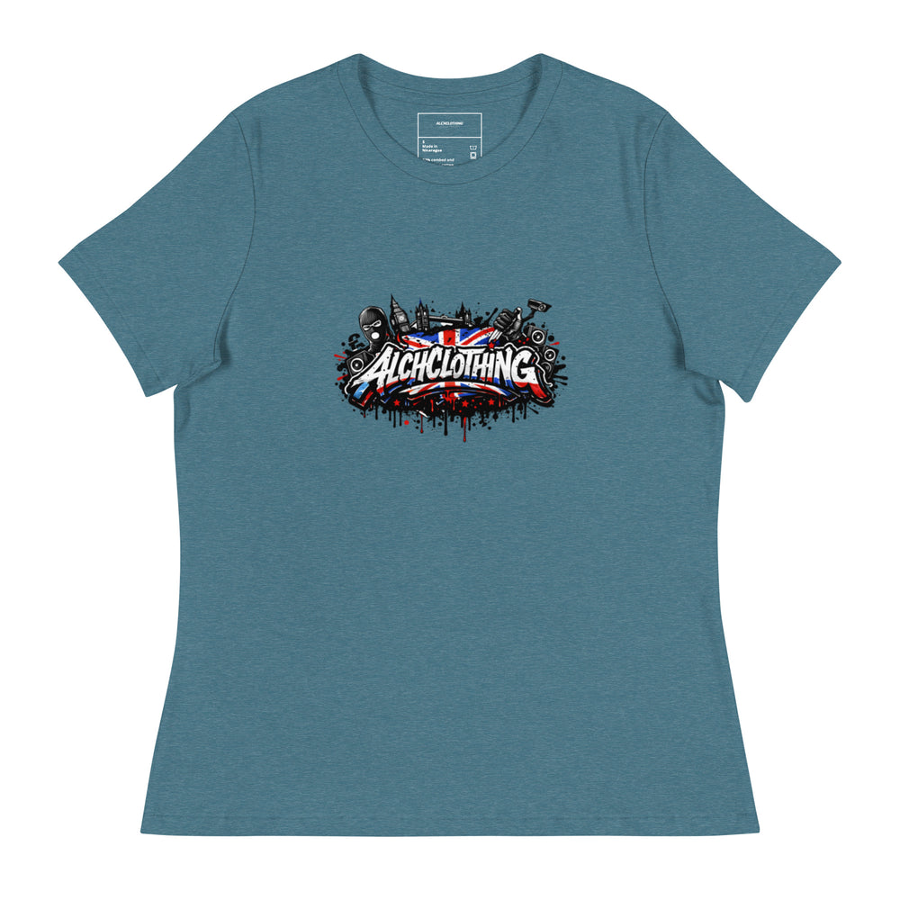 AC London Women's Relaxed T-Shirt Heather Deep Teal