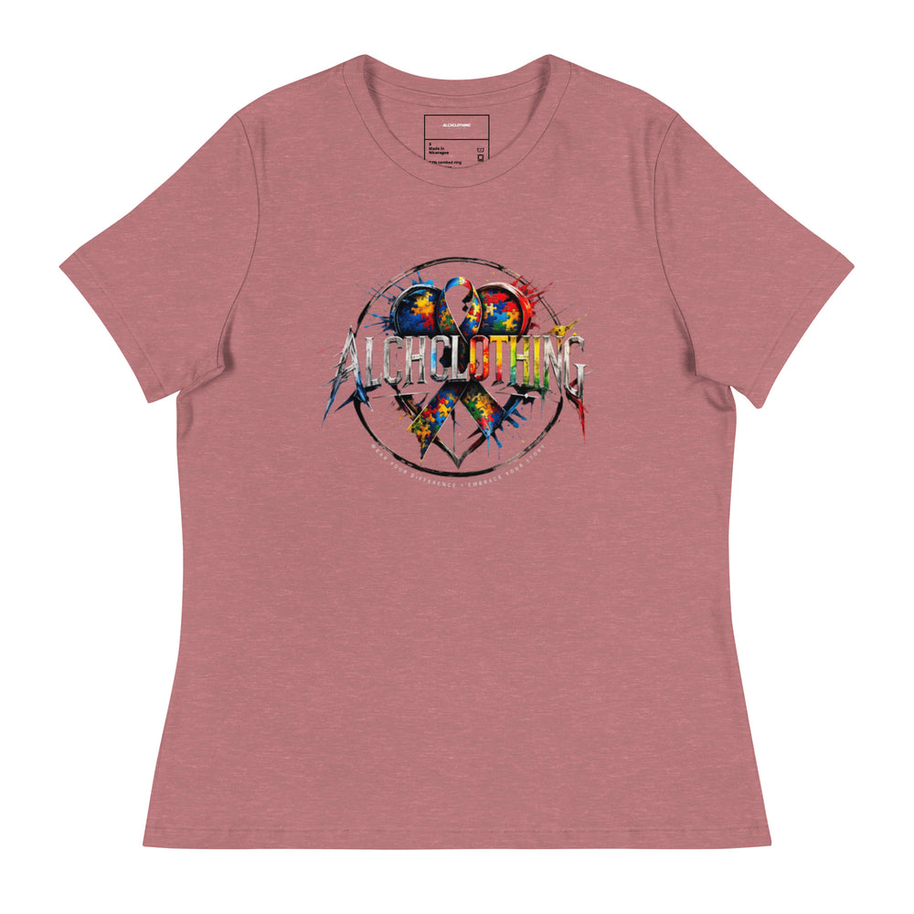 AC spectrum Women's Relaxed T-Shirt Heather Mauve