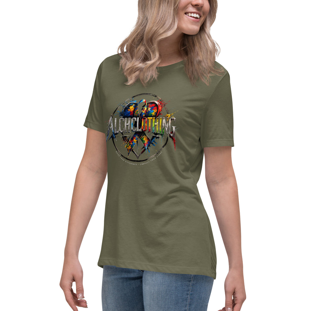 AC spectrum Women's Relaxed T-Shirt Military Green