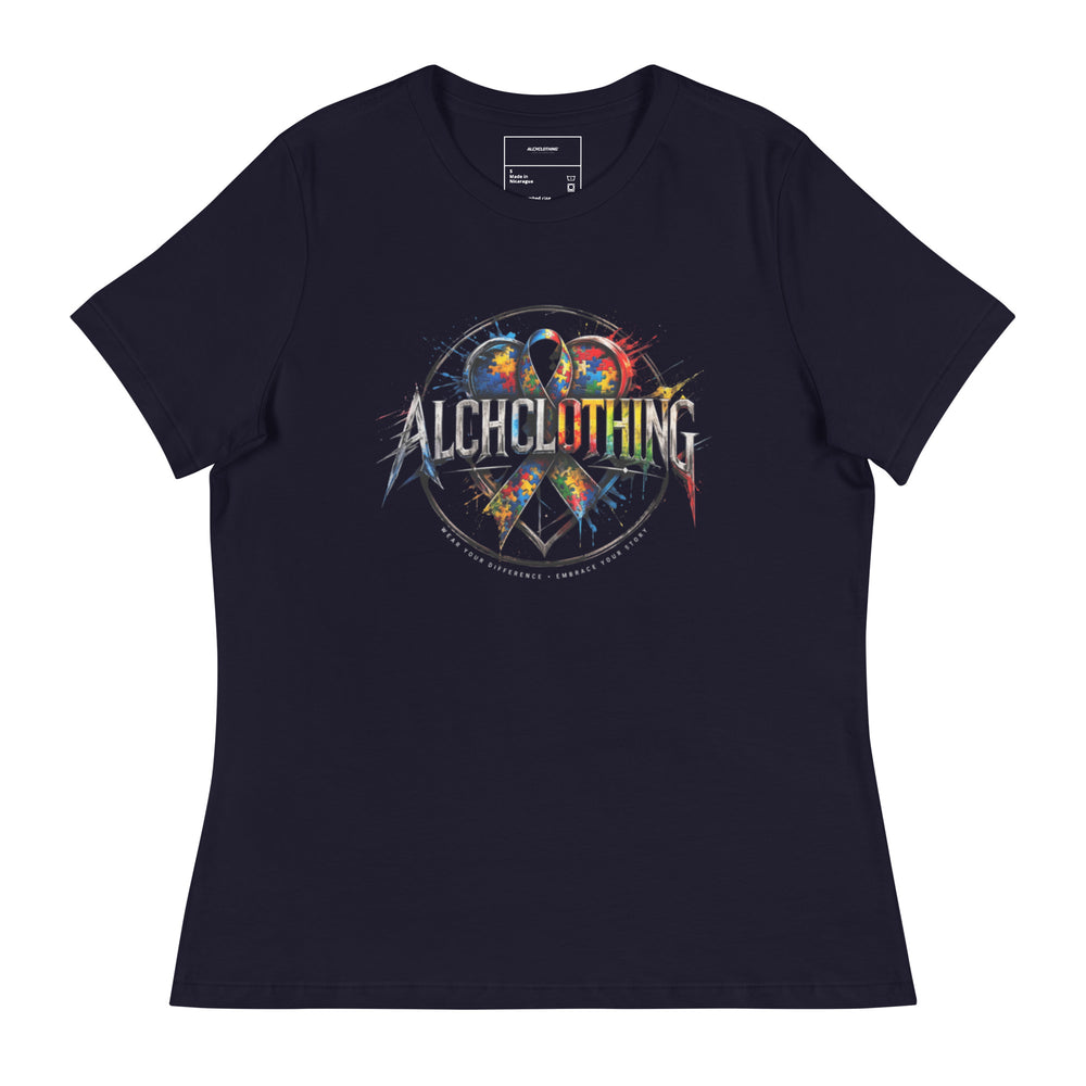 AC spectrum Women's Relaxed T-Shirt Navy